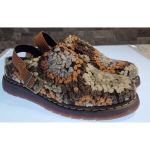 Dr. Martens Isham Faux Fur Mules Slingback Brown Women’s 11 Men’s 10